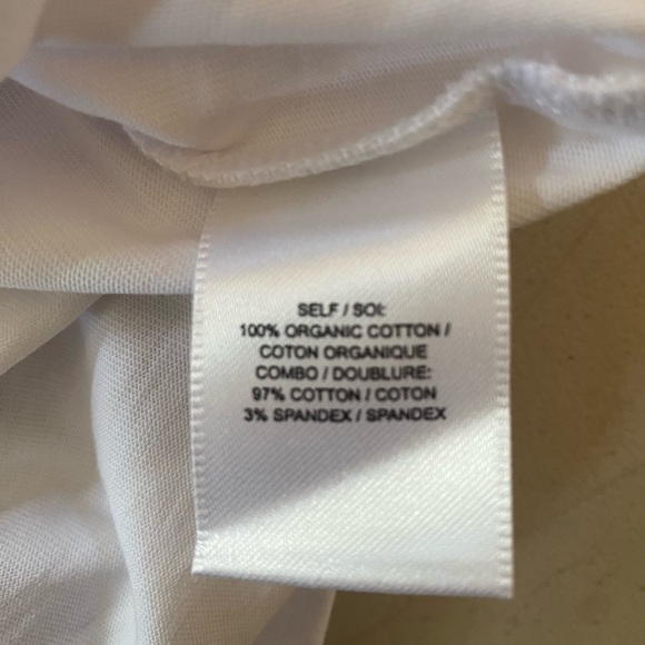 Tanya Taylor White Tee with Multicolor Puff Sleeves - Picture 3 of 5